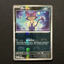 Purrloin 55/86 Pokemon TCG S&V White Flare Common Masterball Holo NM - Image 1