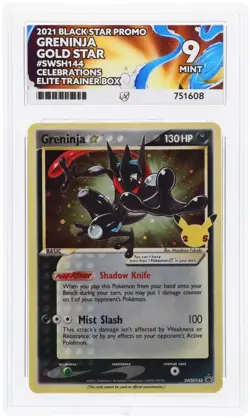 Greninja Gold Star SWSH144 25th Celebrations Promo - Pokemon TCG - Ace 9 Mint - Image 1