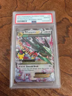 Pokemon TCG M Rayquaza EX 76/108 Celebrations Classic Collection PSA 10 - Image 1