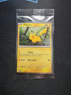 Pokemon 2025 Holiday Advent Calendar Stamped Festive Pikachu 025/165 SEALED - Image 1