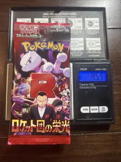 Heavy 8.59g Pokemon Sealed Glory Of Team Rocket Japanese Booster Pack - Image 1