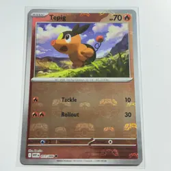 Tepig (Master Ball Pattern) 011/086 Common Holo White Flare Pokemon TCG NM - Image 1