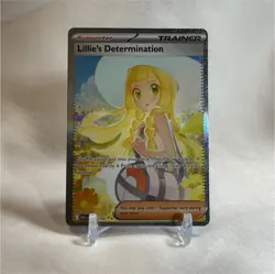 Pokemon Lillie's Determination 184/132 Trainer Full Art Holo SIR Me01 English - Image 1