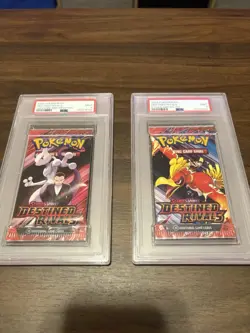 Pokemon Scarlet & Violet Destined Rivals Booster Packs PSA 9 sealed packs - Image 1