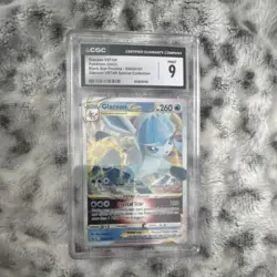 Glaceon VSTAR CGC 9 Black Star Promo Holo SWSH197 Pokemon TCG - Image 1