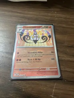 Pokemon TCG White Flare Chandelure Master Ball Pattern 018/086 *Slight Holo Peel - Image 1