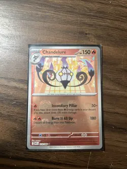 Pokemon TCG White Flare Chandelure Master Ball Pattern 018/086 *Slight Holo Peel - Image 2