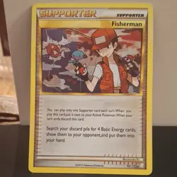 Fisherman 92/123 Pokemon HGSS Non Holo VLP - Image 1