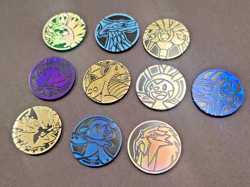 Pokemon Coins TCG Official Lot of 10 - NO DUPLICATES - Image 1