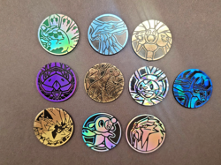 Pokemon Coins TCG Official Lot of 10 - NO DUPLICATES - Image 2