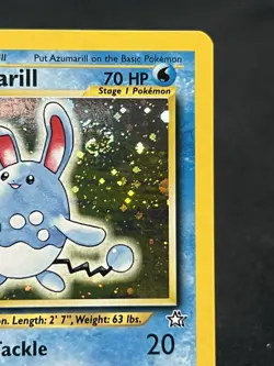 Pokemon TCG Azumarill 2/111 Neo Genesis Holo 💫 Swirl ~LP~ - Image 4