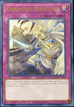 Darklord Rebellion MAGO-EN109 Maximum Gold 1st Edition Yugioh Card - Image 1