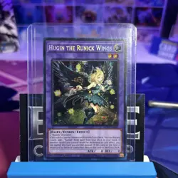 * HUGIN THE RUNICK WINGS * 1ST EDITION PRISMATIC SECRET RARE MP23-EN249 YUGIOH! - Image 1