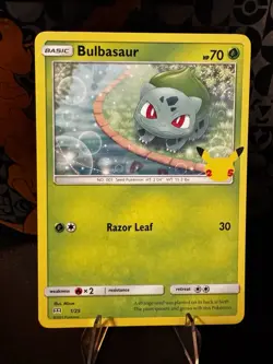Bulbasaur #1/25 Non Holo McDonalds 25th Anniversary Promo Pokemon 2021 Free Ship - Image 1