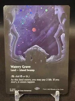 🌈 Watery Grave (Borderless) (Galaxy Foil) - MTG Edge of Eternities - NM - Image 1