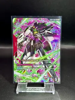 Providence Gundam GD03-033 LR+ - Alt Art - Steel Requiem - Gundam TCG Extra Card - Image 1