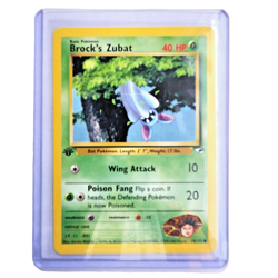 Brock’s Zubat 74/132 Pokemon TCG Gym Heroes NM Vintage 2000 Card - Image 1