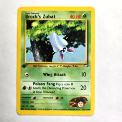 Brock’s Zubat 74/132 Pokemon TCG Gym Heroes NM Vintage 2000 Card - Image 2