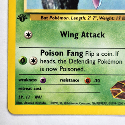 Brock’s Zubat 74/132 Pokemon TCG Gym Heroes NM Vintage 2000 Card - Image 5