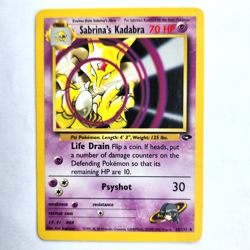 Sabrina's Kadabra 58/132 Pokemon TCG Gym Challenge NM Vintage 2000 Card - Image 2