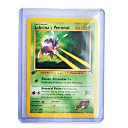 Sabrina’s Venonat 96/132 Pokemon TCG 1st Edition Gym Heroes NM Vintage 2000 Card - Image 1
