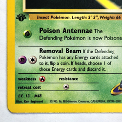 Sabrina’s Venonat 96/132 Pokemon TCG 1st Edition Gym Heroes NM Vintage 2000 Card - Image 5