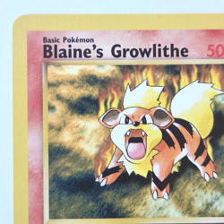 Blaine's Growlithe 035/132 Pokemon TCG 1st Edition Gym Heroes Vintage 2000 Card - Image 3