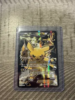 Pokemon Pikachu EX XY124 Black Star Promo 2016 Holo Card TCG - Image 1