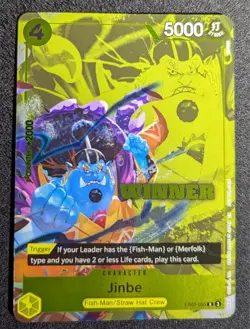 Jinbe Winner #EB02-05 (Winner Pack 2025 Vol. 3) One Piece Foil Promotion Card - Image 1