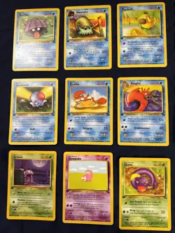 Pokemon Tcg 1st Edition Fossil Card Lot Horsea Arbok Weezing Sandslash - Image 2