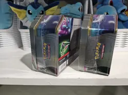 Pokemon TCG: Paradox Clash Tin Set of 2 - Iron Leaves & Walking Wake - Sealed - Image 3
