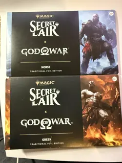 God of War Norse AND Greek, Secret Lair Tradition Foil Sealed MTG - Image 1
