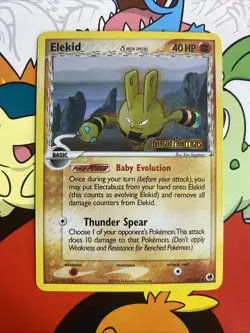 Pokemon - Elekid 48/101 Reverse Holo Rare Stamped - EX Dragon Frontiers LP - Image 1
