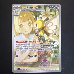 Pokemon TCG Lillie's Ribombee Card Journey Together Illustration, 164/159 - Image 1