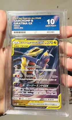Pokemon TCG Giratina & Garchomp 099/173 GX Tag Team Ace Mint 10 - Image 1