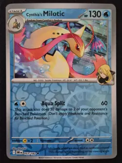 Cynthia's Milotic [Reverse Holo] #53 | Pokemon Destined Rivals - Image 1