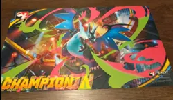Mega Charizard EX League Cup Champion Playmat NEW Pokemon TCG - Image 1