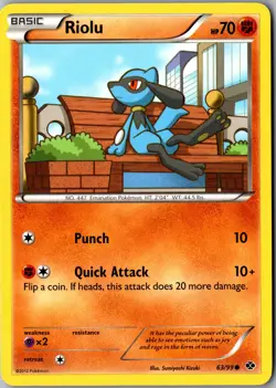 Riolu 63/99 Common Next Destinies LP Pokemon Card - Image 1