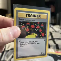 Sleep! 79/82 Team Rocket Set Pokemon Trainer Card Common - Image 1