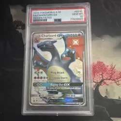 Pokemon Charizard GX SV49/SV94 Hidden Fates Shiny Vault Holo PSA 10 Rare - Image 1