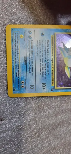 Lapras - 10/62 - Pokemon TCG - Fossil Unlimited - Rare - Holo Vintage WOTC - Image 3