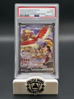 Pokemon TCG Destined Rivals 2025 Ethan's Ho Oh 230/182 SIR PSA10 Graded Gem-Mint - Image 1