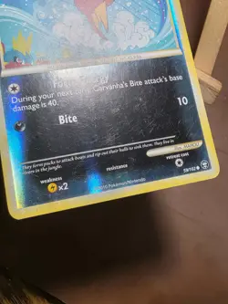 HP Pokemon TCG Carvanha 59/102 Triumphant Reverse Holo - Image 5