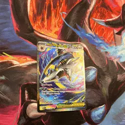 Pokemon Mega Sharpedo EX 227/094 SM Promo Full Art Rare Holo Stage 1 330 HP - Image 2