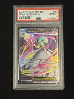 2025 POKEMON MEG EN-MEGA EVOLUTION ULTRA RARE #159 MEGA GARDEVOIR EX PSA 10 - Image 1