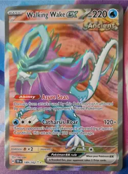 Pokemon TCG Walking Wake ex 189/162 SV05 Temporal Forces Holo Ultra Rare NM-Mint - Image 1