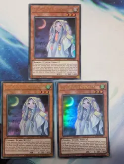 YuGiOh! Ghost Mourner & Moonlit Chill MP21-EN061 Ultra Rare x3 PLAYSET 1st Ed - Image 1
