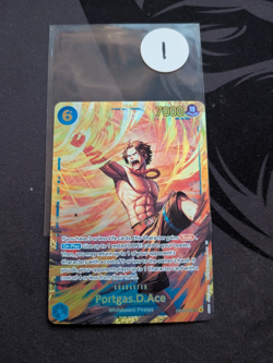 One Piece Portgas.D.Ace OP13-119 Carrying On His Will Foil #1 - Image 1