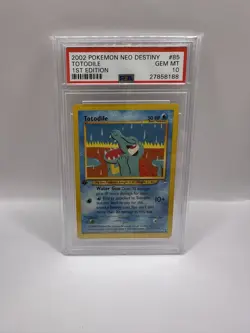 2002 Pokemon Neo Destiny #85 Totodile 1st Edition PSA 10 GEM MINT - Image 1