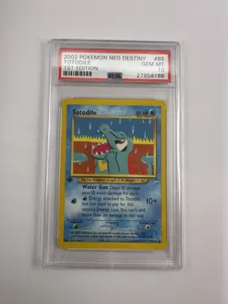 2002 Pokemon Neo Destiny #85 Totodile 1st Edition PSA 10 GEM MINT - Image 3